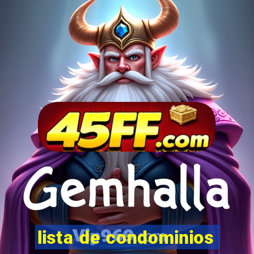 lista de condominios